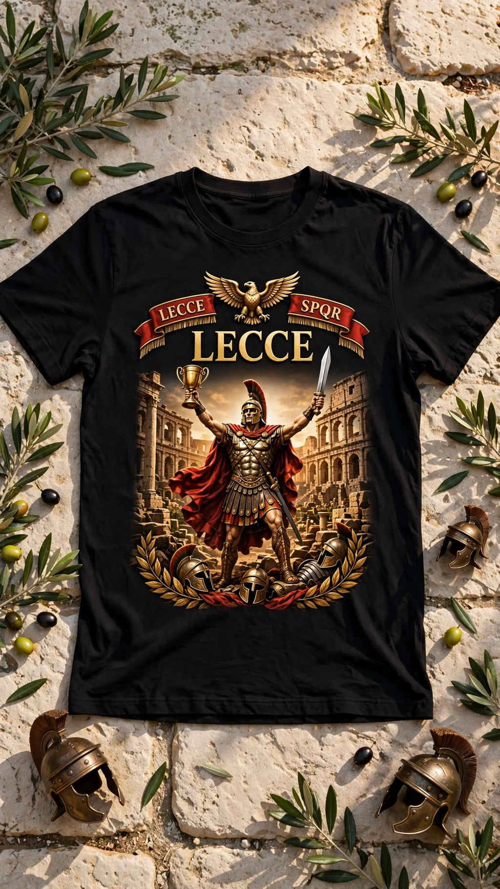 T‑shirt “Lecce” – Guerriero Romano | Streetwear Heritage Salentino