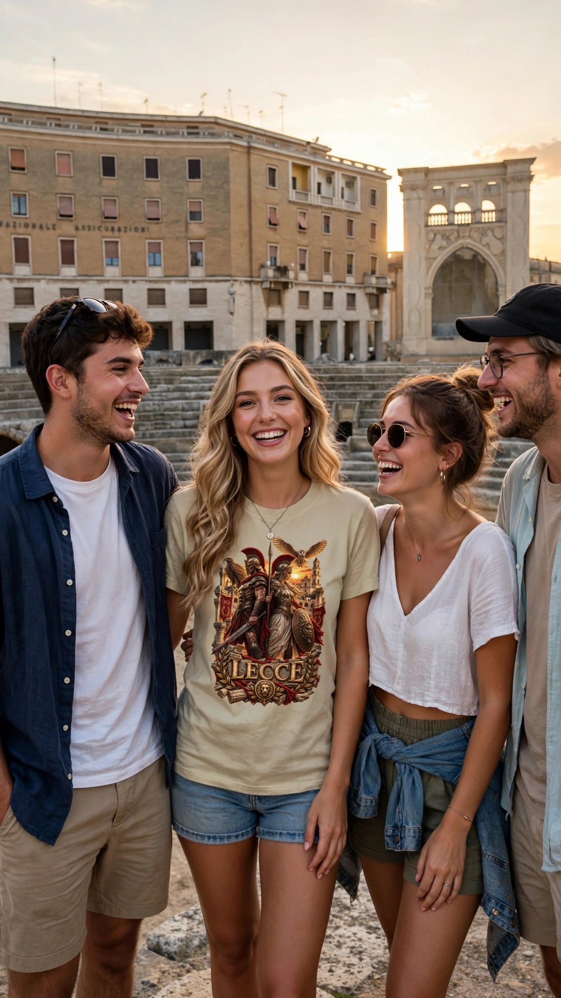 T‑shirt “LECCE” – Heritage Romano in stile premium